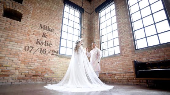 Cinematic wedding love story